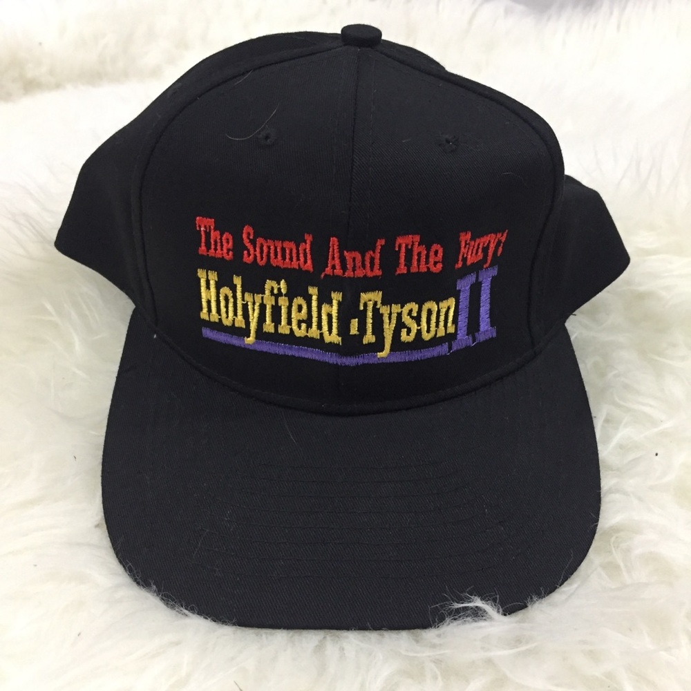 Vintage Mike Tyson Vs Holyfield SnapBack Hat Rare
